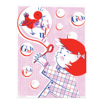 Bubble, Girl! Print posters