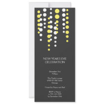 Bubble gray new years eve nye holiday chic party invitations by FidesDesign Bubble gray new years eve nye holiday chic party invitations