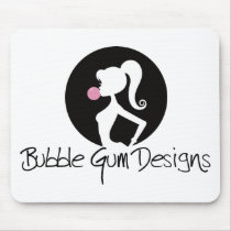 Bubble Gum Designs Logo mousepads by bubblegumdesigns Bubble Gum Designs Logo mousepads