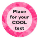 Bubble Gum Factory Accident Template (round) stickers by artberry Bubble Gum Factory Accident Template (round) stickers
