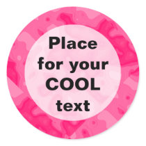 Bubble Gum Factory Accident Template (round) stickers by artberry Bubble Gum Factory Accident Template (round) stickers