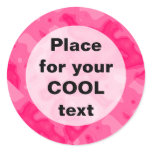 Bubble Gum Factory Accident Template (round) stickers