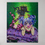 Bubble Gum Fairy and Dragon Fantasy Art Print