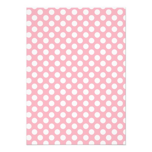 Bubble Gum Pink Polka Dots; Retro Chalkboard Personalized Announcements
