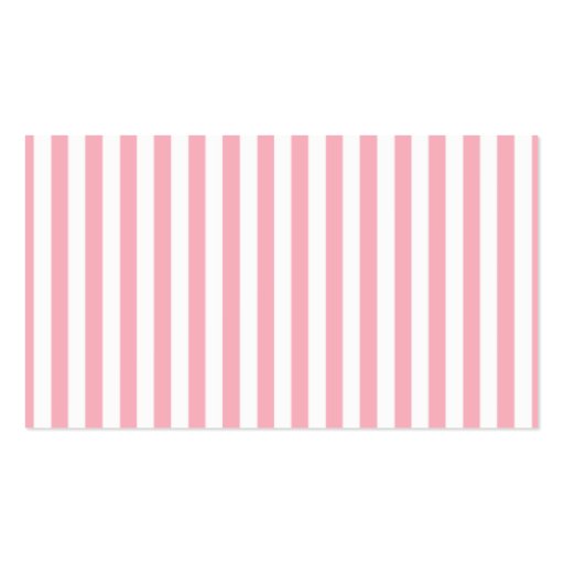 Bubble Gum Pink Stripes; Vintage Chalkboard look Business Card Templates (back side)