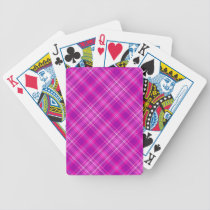 Bubble Gum Plaid Playing Cards playing cards