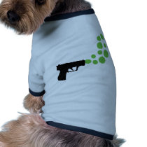 bubble gun with bubbles icon pet tshirt