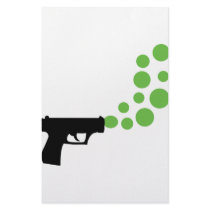 bubble gun with bubbles icon stationery