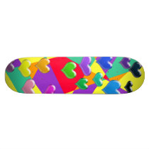 Bubble Hearts Skateboard