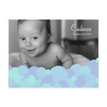 Bubble Photo Birth Announcement Bubble Photo Birth Announcement