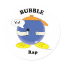 Bubble Rap Stickers by ValeriesGallery Bubble Rap Stickers
