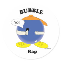 Bubble Rap Stickers by ValeriesGallery Bubble Rap Stickers