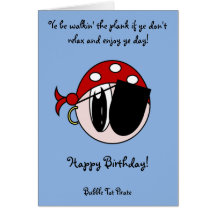 Bubble Tot Pirate Greeting Cards