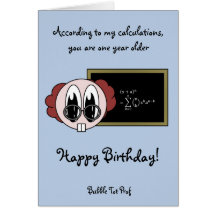 Bubble Tot Prof Greeting Cards