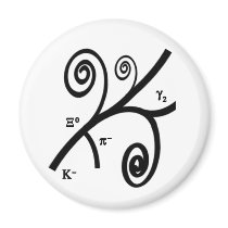Bubble Tracks Fridge Magnet