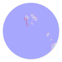 Bubble Wand and Bubbles Stickers