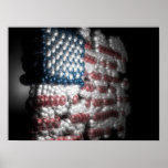 BubbleAmericanFlag2007-12-17b Posters