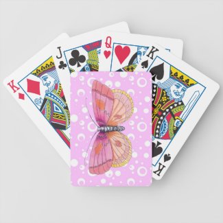 Bubblegum Butterflies Playing Cards