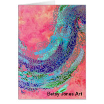 "Bubblegum Dreams" Products Greeting Cards
