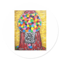 Bubblegum Machine stickers