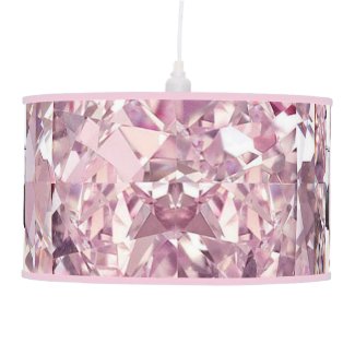 Bubblegum Pink Diamond Hanging Pendant Lamp