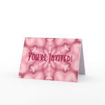 Bubblegum Pink Invitation Greeting Card