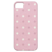 bubblegum pink polka dot pattern iPhone 5 cases
