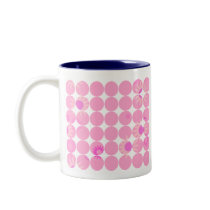 Bubblegum Pink Spring Flowers mugs by eelkat Bubblegum Pink Spring Flowers mugs