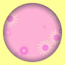 Bubblegum Pink Spring Flowers stickers
