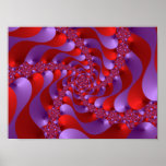 Bubblegum spiral Fractal poster