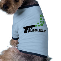 bubblegun with bubbles icon doggie shirt