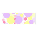 Bubbles 2 bookmark business card templates