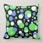 Bubbles 3 throw pillow