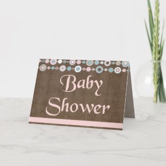 Bubbles Baby Shower card