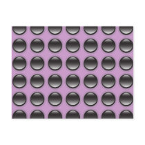 Bubbles Black and Lavender Postcard