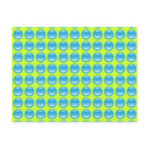 Bubbles Blue and Green Postcard