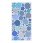 Bubbles: Blue Personalized Photo Card