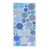 Bubbles: Blue Personalized Photo Card