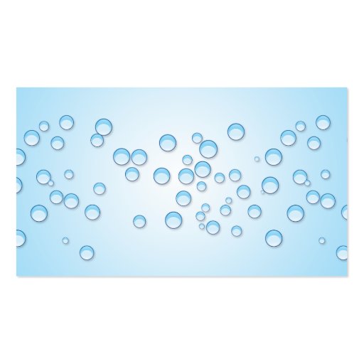 Bubbles - Business Business Card Template (back side)