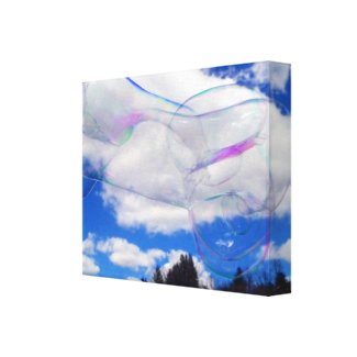 Bubbles wrappedcanvas
