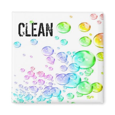 bubbles clen dirty Dishwasher Magnets by pbkooistra