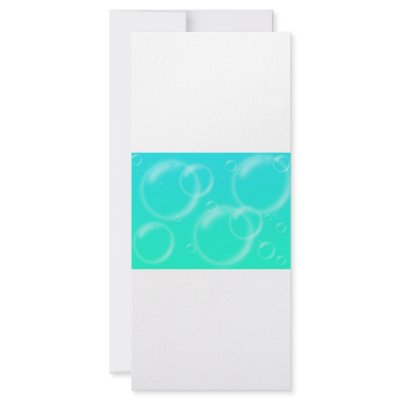 Bubbles II Rack Card by JAM_Design