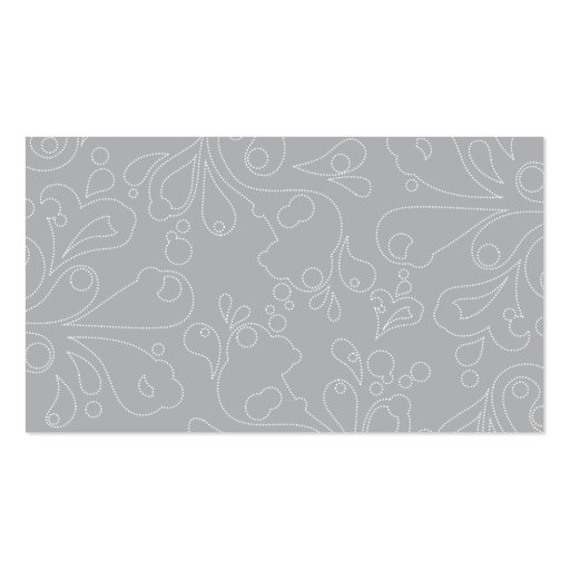 BUBBLES in GRAY Business Card (back side)