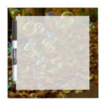 Bubbles on a Fall Day Dry Erase Whiteboards