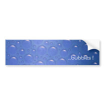 bubbles on blue sticker bumper stickers