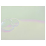 Bubbles on yellow and green letterhead design