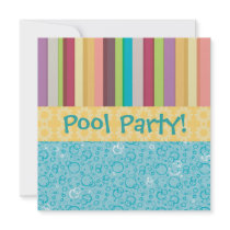 Bubbles & Stripes Invitation