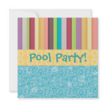 Bubbles &amp; Stripes Invitation