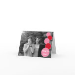 Bubbles Thank You Notecard (Pink / Red)