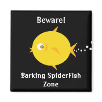 Bubbles The BlowFish_Barking SpiderFish Zone magnets